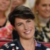 Alessandra Sublet - Enregistrement de l'émission "Vivement dimanche" à Paris le 29 octobre 2014.