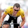 Lance Armstrong dans la montée vers L'Alpe d'Huez le 21 juillet 2004 sur le Tour de France