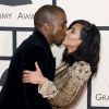 Kanye West et Kim Kardashian aux 57e Grammy Awards au Staples Center. Los Angeles, le 8 février 2015.