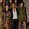Kim Kardashian, Olivier Rousteing et Kendall Jenner au gala de la Vogue Paris Foundation à Paris, le 9 juillet 2014.