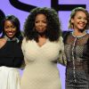 Aja Naomi King, Oprah Winfrey et Carmen Ejogo lors des 8es Essence Black Women organisées à Hollywood à l'hôtel Beverly Wilshire, le 19 février 2015. 
