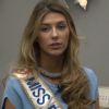 La jolie Miss France 2015 Camille Cerf répond aux questions de Malika Ménard pour Télé-Loisirs, en février 2015
