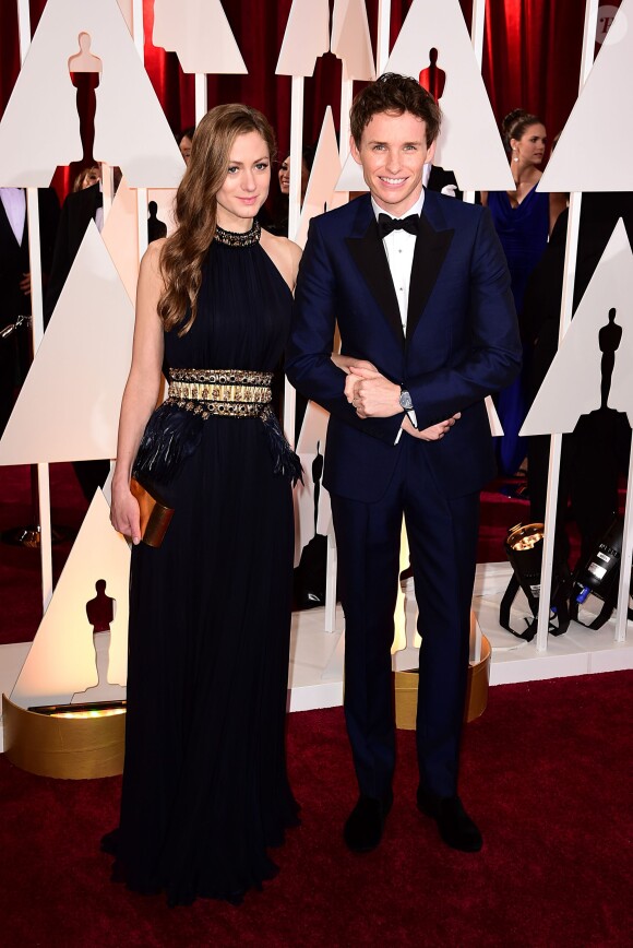 Eddie Redmayne et Hannah Bagshawe aux Oscars 2015.