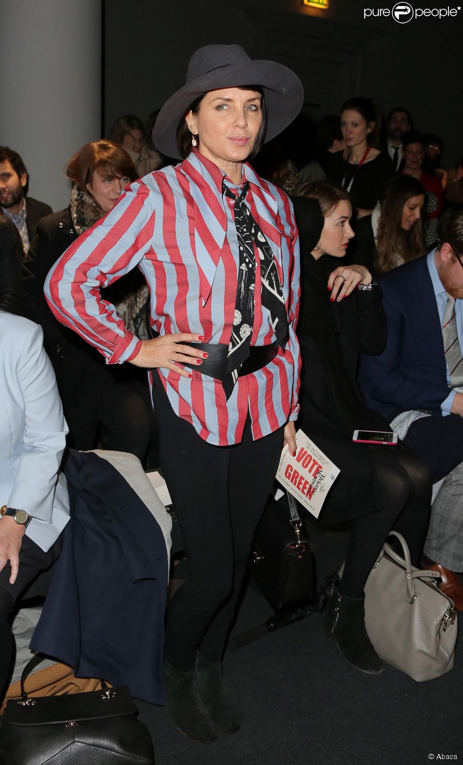Sadie Frost assiste au défilé Vivienne Westwood Red Label automne-hiver 2015-2016 à Londres. Le 22 février 2015.