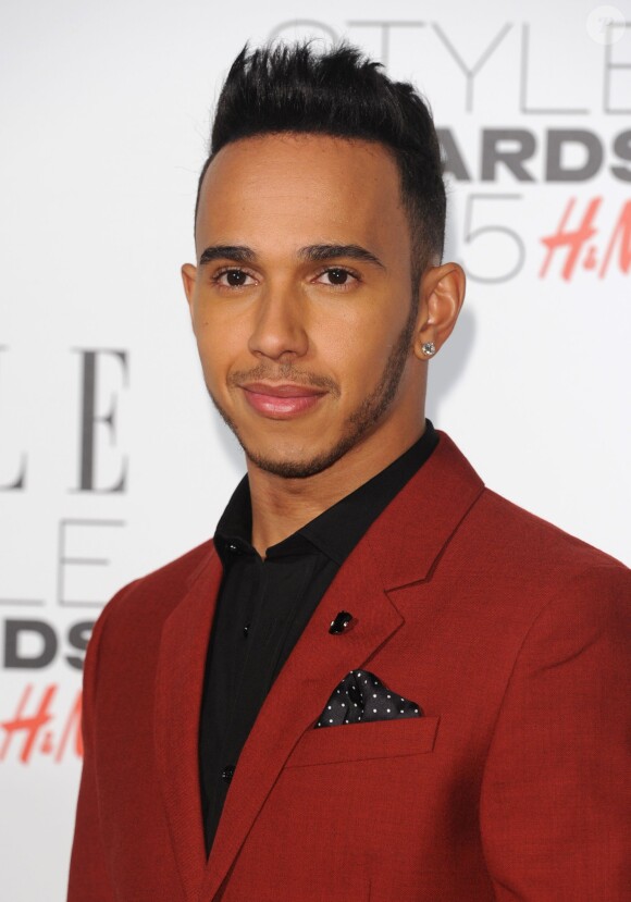 Lewis Hamilton - Cérémonie des "ELLE Style Awards 2015" à Londres, le 24 février 2015.