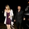Exclusive - Matthew Bellamy le leader du groupe de rock Muse et sa possible nouvelle petite amie se rendent au restaurant Craid à West Hollywood pour dîner, le 24 février 2015. La jeune femme ressemble beaucoup à son ex-fiancée Kate Hudson.