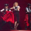 Madonna sur la scène de la 35e cérémonie des Brit Awards à Londres, le 25 février 2015.