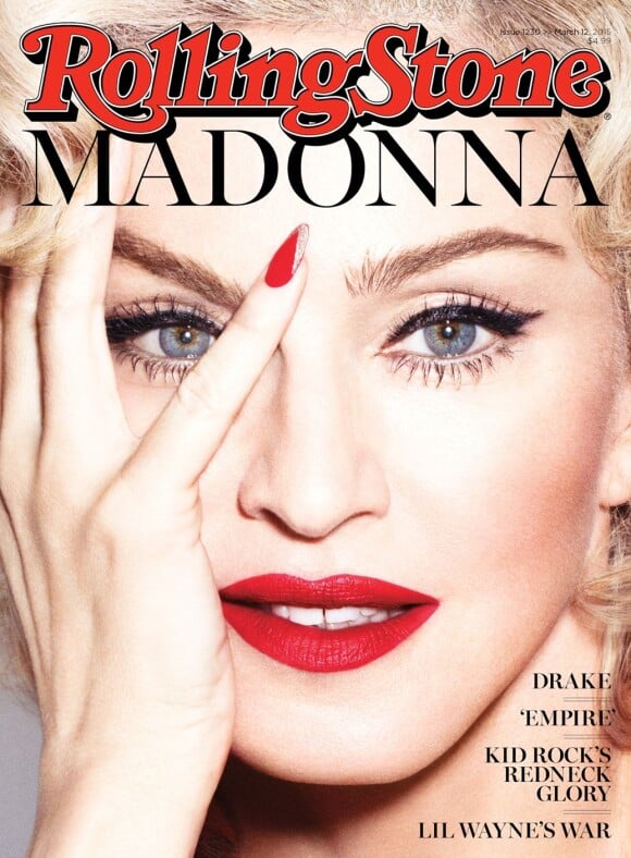 Madonna en couverture de "Rolling Stone" américain, mars 2015.