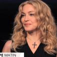 Madonna en interview sur Europe 1, diffusée le 27 février 2015.