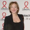 L'animatrice Maya Lauqué enceinte - Soirée de lancement du "Sidaction 2015" au Musée du Quai Branly à Paris, le 2 mars 2015.