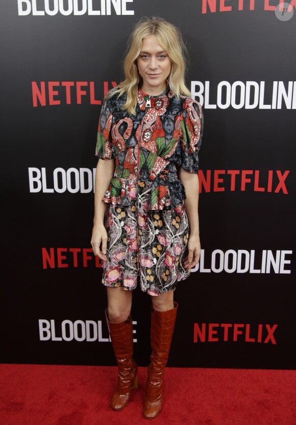 Chloe Sevigny  sur le tapis rouge de la première diffusion de la série Bloodline (Netflix) au SVA Theater de New York le 3 mars 2015