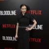 Linda Cardellini sur le tapis rouge de la première diffusion de la série Bloodline (Netflix) au SVA Theater de New York le 3 mars 2015