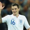 Adam Johnson au cours du match Angleterre - Bulgarie lors des éliminatoires pour l'Euro 2012, en septembre 2010