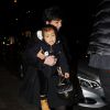 Exclusif - Kris Jenner et sa petite fille North West à Paris. Le 4 mars 2015.