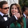 Angelina Jolie et Brad Pitt aux Golden Globe Awards 2011.