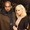 Kanye West et sa femme Kim Kardashian - People au défile de mode Lanvin collection Automne-Hiver 2015-2016 lors de la fashion week à Paris, le 5 mars 2015.