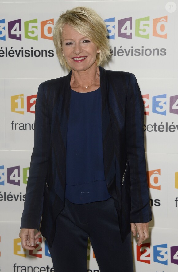 Sophie Davant - Conférence de presse pour le Téléthon à France Télévisions à Paris. Le 4 novembre 2014.