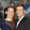 Camille Muffat et son compagnon William Forgues lors du 25e Sportel de Monaco le 8 octobre 2014 au Forum Grimaldi