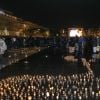 Des centaines de Niçois se sont rassemblés sur la promenade du Paillon à Nice pour rendre hommage à Camille Muffat décédée dans un accident d'hélicoptères, le 10 mas 2015
