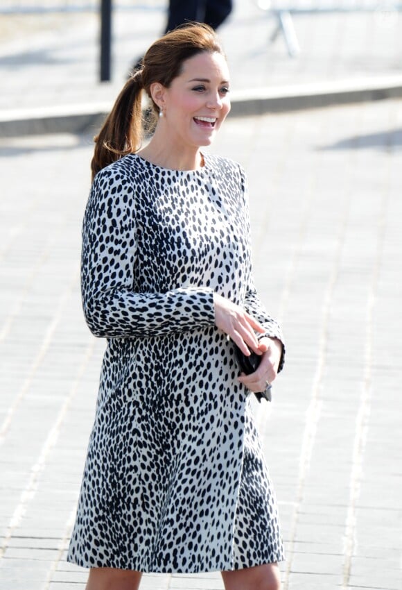 La duchesse Catherine de Cambridge, enceinte, en visite à Margate le 11 mars 2015
