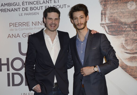 Yann Gozlan et Pierre Niney - Avant-première du film "Un homme idéal" à l'UGC Bercy à Paris le 9 mars 2015.