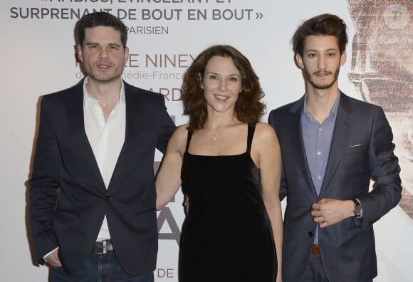 Yann Gozlan, Valeria Cavalli et Pierre Niney - Avant-première du film "Un homme idéal" à l'UGC Bercy à Paris le 9 mars 2015.