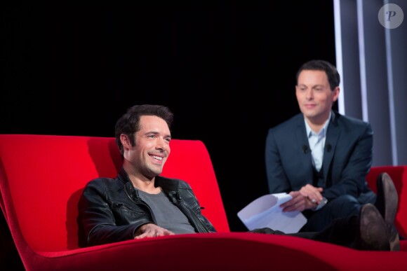 Exclusif - Enregistrement de l'émission Le Divan présentée par Marc-Olivier Fogiel avec Nicolas Bedos en invité à Paris le 20 février 2015.