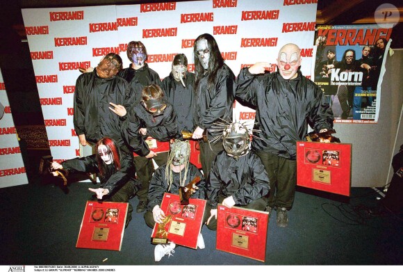 Slipknot aux Kerrang Awards en 2000 à Londres