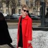 Renée Zellweger arrive au Conseil Economique et Social pour assister au défilé Miu Miu automne-hiver 2015-2016. Paris, le 11 mars 2015.