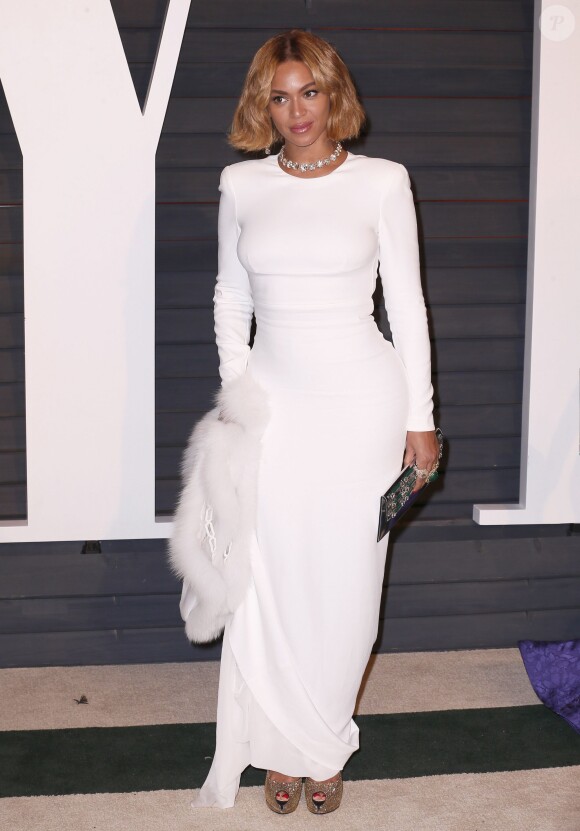 Beyoncé à la soirée post-Oscars du Vanity Fair. Los Angeles, le 22 février 2015.
