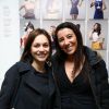 Nathalie Péchalat et Isabelle Severino lors de la présentation de l'exposition "Les Filles à Fromage" à la Milk Factory à Paris, le 12 mars 2015 pour laquelle elle a joué les modèles