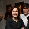 Nathalie Péchalat lors de la présentation de l'exposition "Les Filles à Fromage" à la Milk Factory à Paris, le 12 mars 2015 pour laquelle elle a joué les modèles