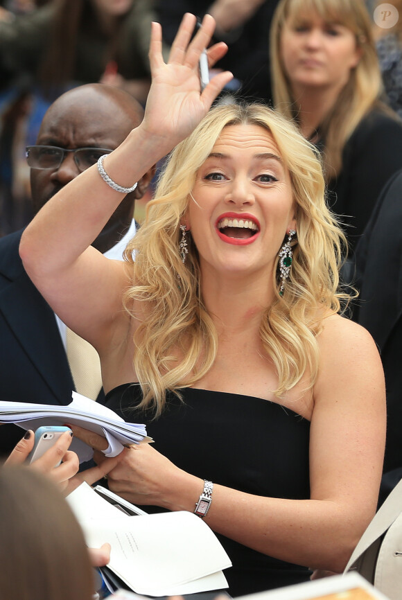Kate Winslet arrive à la première du film "Divergente" à Londres, le 30 mars 2014. 