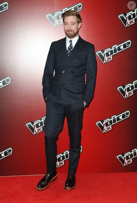 Ricky Wilson lors du photocall de The Voice UK le 5 janvier 2015 à Londres.