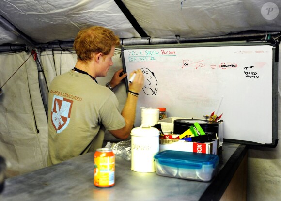Le prince Harry lors de son deuxième déploiement en Afghanistan, fin 2012. Le Captain Wales a annoncé le 17 mars 2015 sa décision de quitter l'armée, en juin.