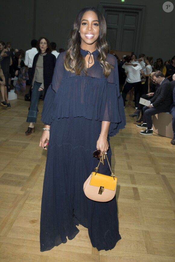 Kelly Rowland au défilé de mode "Chloé", collection prêt-à-porter automne-hiver 2015/2016, à Paris. Le 8 mars 2015