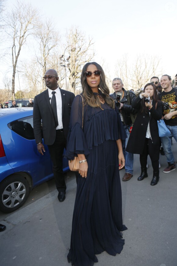 Kelly Rowland au défilé de mode "Chloé", collection prêt-à-porter automne-hiver 2015/2016, à Paris. Le 8 mars 2015 