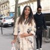 Kelly Rowland est allée déjeuner au restaurant L'Avenue à Paris. Le 7 mars 2015 