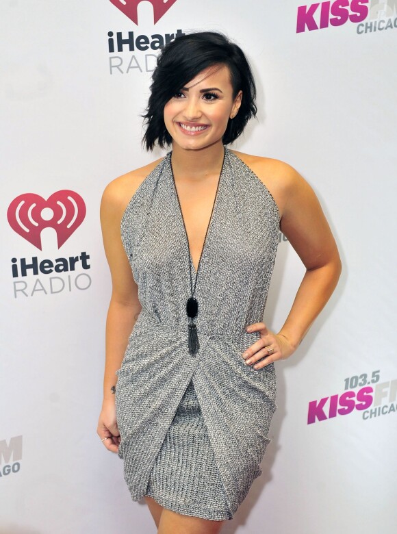 Demi Lovato lors du 103.5 KISS FM's Jingle Ball 2014 à Chicago, le 18 décembre 2014