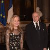 L'ambassadeur des Etats-Unis d'Amérique en France Jane D. Hartley et le ministre des Affaires étrangères Laurent Fabius - Lancement de "Goût de France / Good France" au château de Versailles. Le 19 mars 2015.