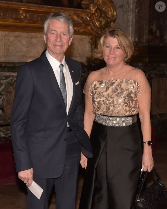 Jean-Claude Narcy et sa femme - Lancement de "Goût de France / Good France" au château de Versailles. Le 19 mars 2015.