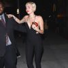 Miley Cyrus part faire la fête à The Laugh Factory, Los Angeles, le 16 mars 2015
