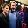 Eric Cantona et Rachida Brakni pour l' Avant premiere du film "les mouvements du bassin" au mk2 quai de seine a Paris le 25 Septembre 2012