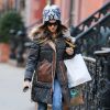Sarah Jessica Parker fait du shopping pour Noël à New York, le 18 décembre 2014. 