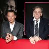 Exclusif - Alain Finkielkraut et Marc-Olivier Fogiel, sur le tournage de l'émission Le Divan, enregistrée le vendredi 13 mars 2015, et diffusée le 24 mars 2015, sur France 3.
