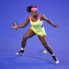 Serena Williams en finale de l'Open d'Australie face à sa rivale russe Maria Sharapova. Melbourne, le 31 janvier 2015.