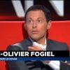 Marc-Olivier Fogiel dans le divan de sa propre émission, pour un entretien accordé à la Médiasphère sur LCI, dans l'émission diffusée le vendredi 27 mars 2015 à 16h10.