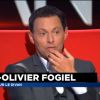 Le journaliste Marc-Olivier Fogiel dans le divan de sa propre émission, pour un entretien accordé à la Médiasphère sur LCI, dans l'émission diffusée le vendredi 27 mars 2015 à 16h10.