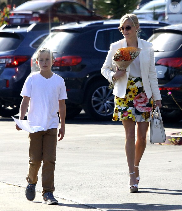 Exclusif - Reese Witherspoon et son ex-mari Ryan Phillippe se rendent à une réunion à l'école de leur fils Deacon à Brentwood, le 8 mars 2015.  