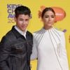 Nick Jonas et Olivia Culpo assistent à la 28e édition des Kids Choice Awards, au Forum. Inglewood, Los Angeles, le 28 mars 2015.